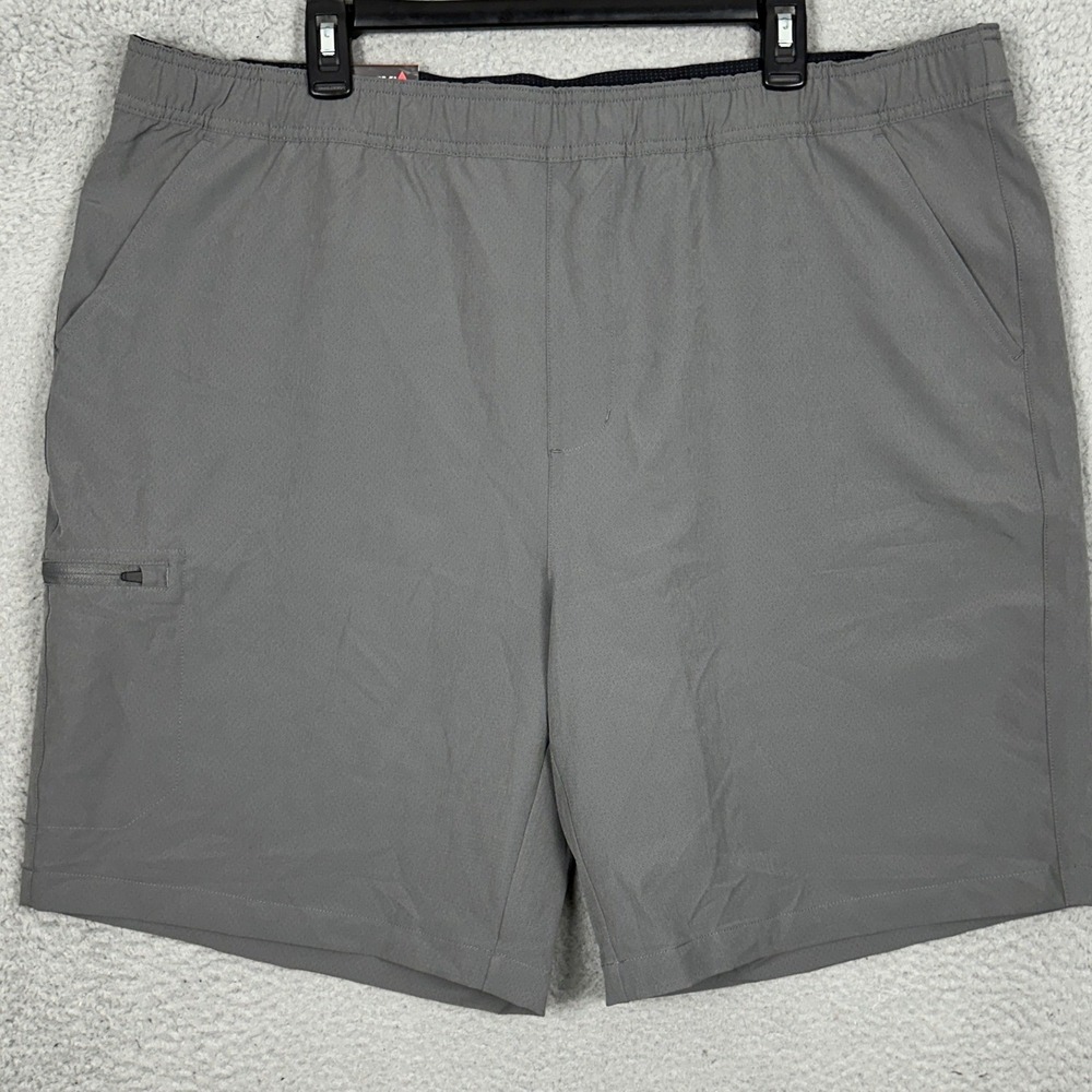 NEW Gerry Trail Shorts Mens 2XL Grey Cargo Hiking Outdoor 4-Way Stretch Utility